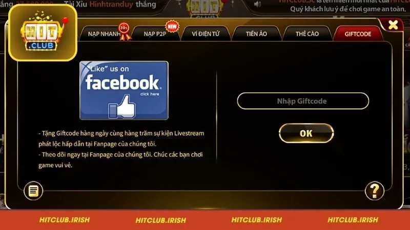 Điều cần lưu ý khi thao tác nạp tiền Hitclub